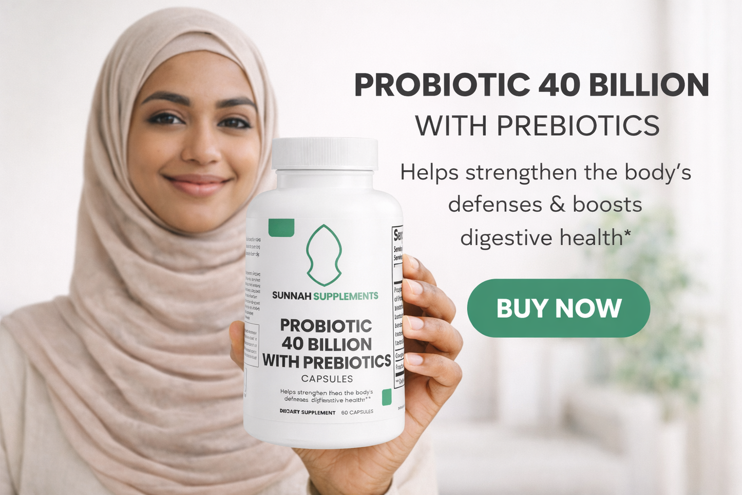 Probiotic 40 Billion with Prebiotics
